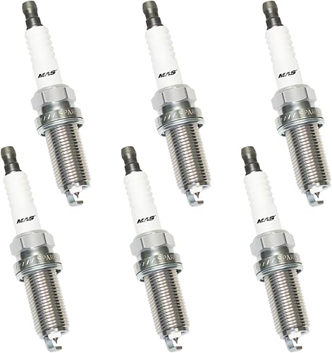 Miniatura 6 de MAS Juego de 6 bujías iridio compatibles con 4469 Chrysler Dodge Challenger Hyundai Jeep Cherokee Nissan Altima Toyota Reemplazo LFR5AIX11 XP5325