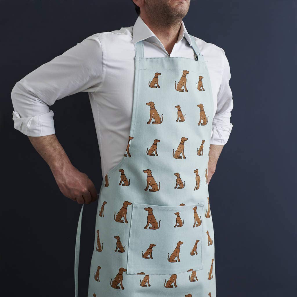 Sweet William Designs Blue Sweet William Vizsla Apron