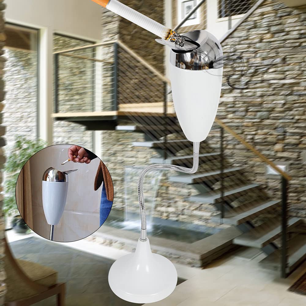 Posacenere da pavimento pieghevole vintage per esterni, contemporaneo, antivento, per patio, sigari e sigarette, supporto regolabile