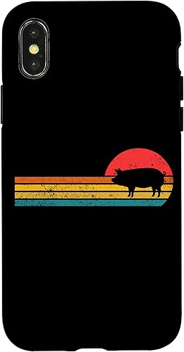 Vista 7 de iPhone 12 mini Retro Vintage Sunset Cute Show Pig Lover Case