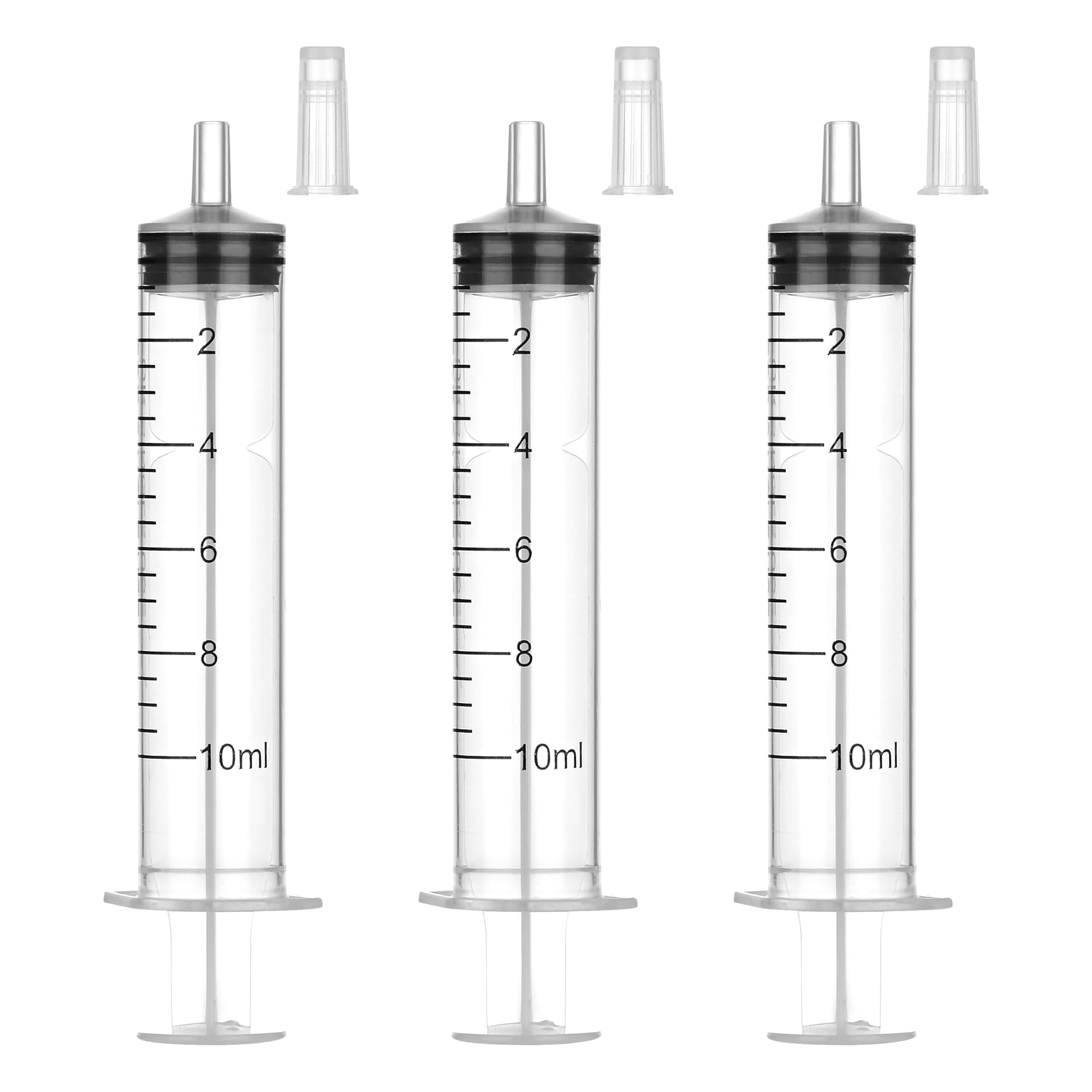 Photo 1 of 10ml Syringe Without Needle, Syringe with Cap, 30 Pack Individually Wrapped