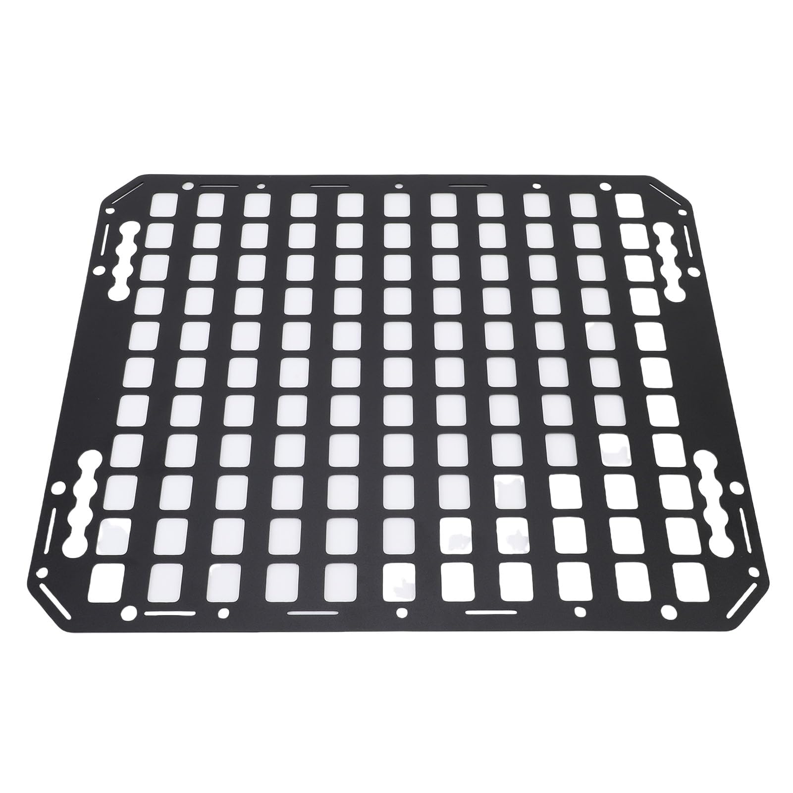 Panel Molle de Camión Panel de Carga Organizador de Estanterías de Aluminio de Servicio Pesado con Múltiples Agujeros para Las Pistas L Se Adapta a SUVS Pickup Camionetas