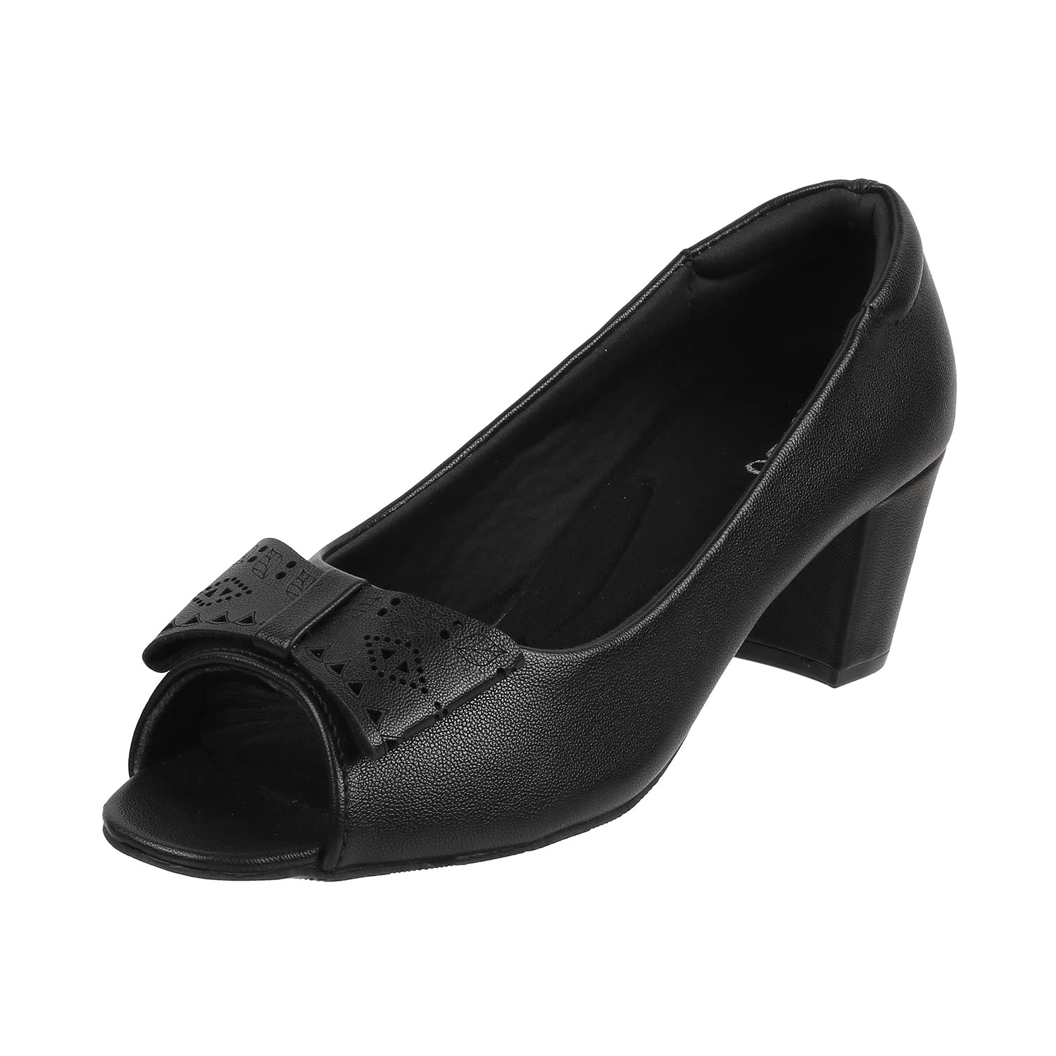 Metro Women Black Synthetic Leather Peeptoes UK/4 EU/37 (31-73) (B0C627ZQ9G) Amazon Price History, Amazon Price Tracker