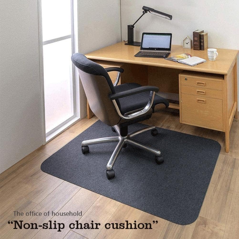 Anti Slip Chair Mat for Office Desk & Hardwood Floors, Self Adhesive Floor Protector for Computer Desk Brown
