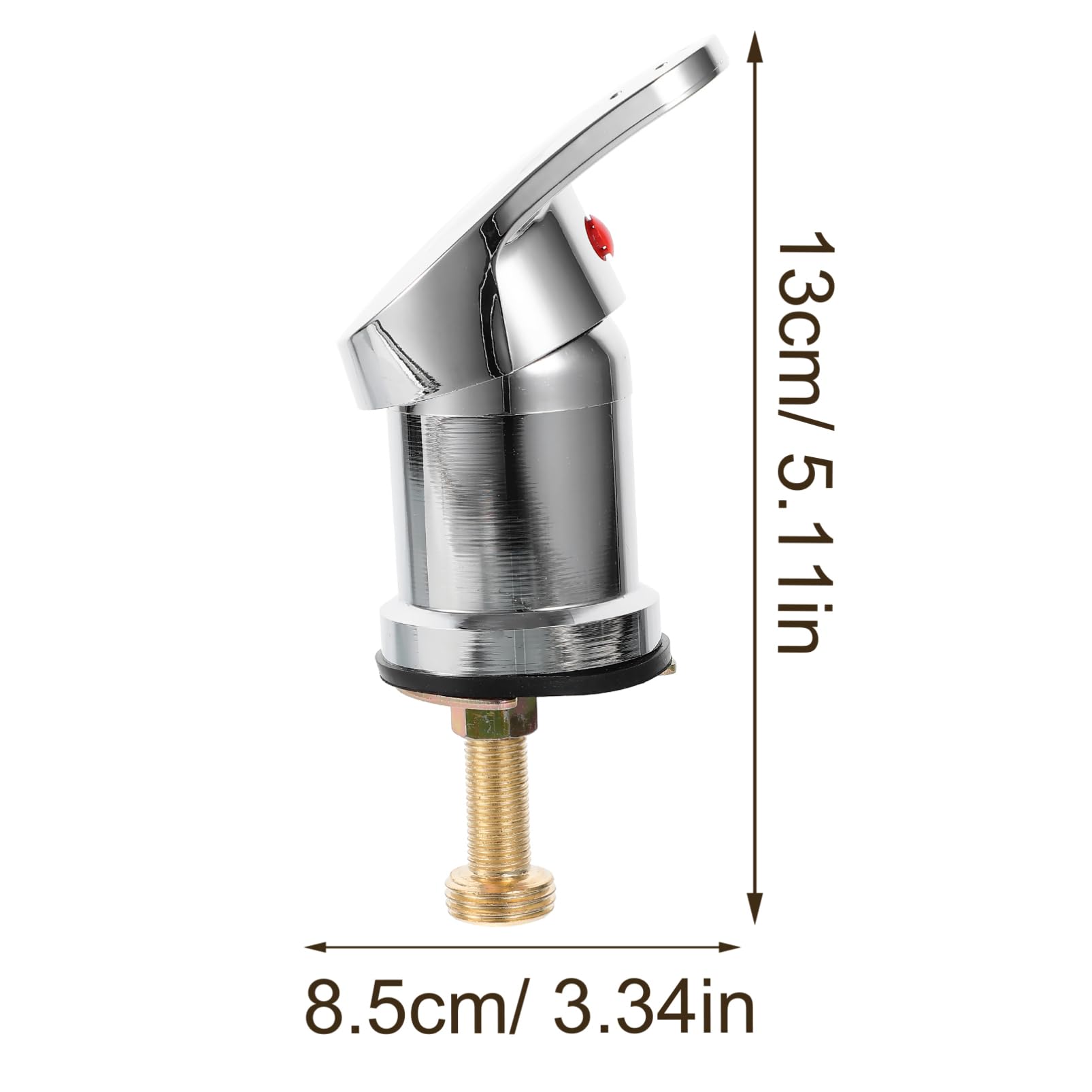Uonlytech Shampoo Bowl Faucet Copper Bathroom Faucet Salon Sink Spa Wash Hair Tap for Hot and Cold Mixer — view 2