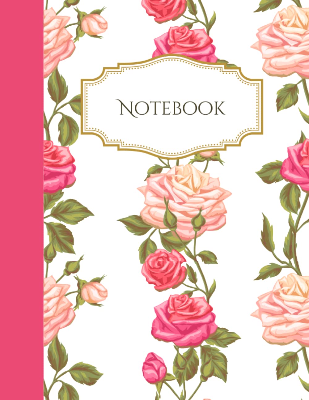 Botanical Notebook Journal: Vintage Roses Design 8.5x11" Lined Journal: A Botanical Notebook Journal 8.5 x 11 inches