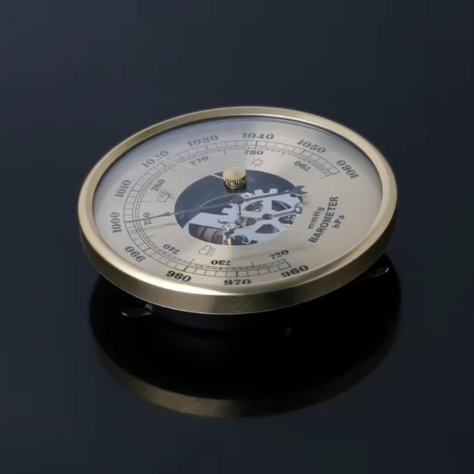 Barometr, barometr wewnętrzny, barometry do ściany domu, metalowa analogowa stacja pogodowa, barometr wybierania 108 mm, barometr pogodowy, do domu, wewnątrz, na taras, do biura, dekoracja ścienna
