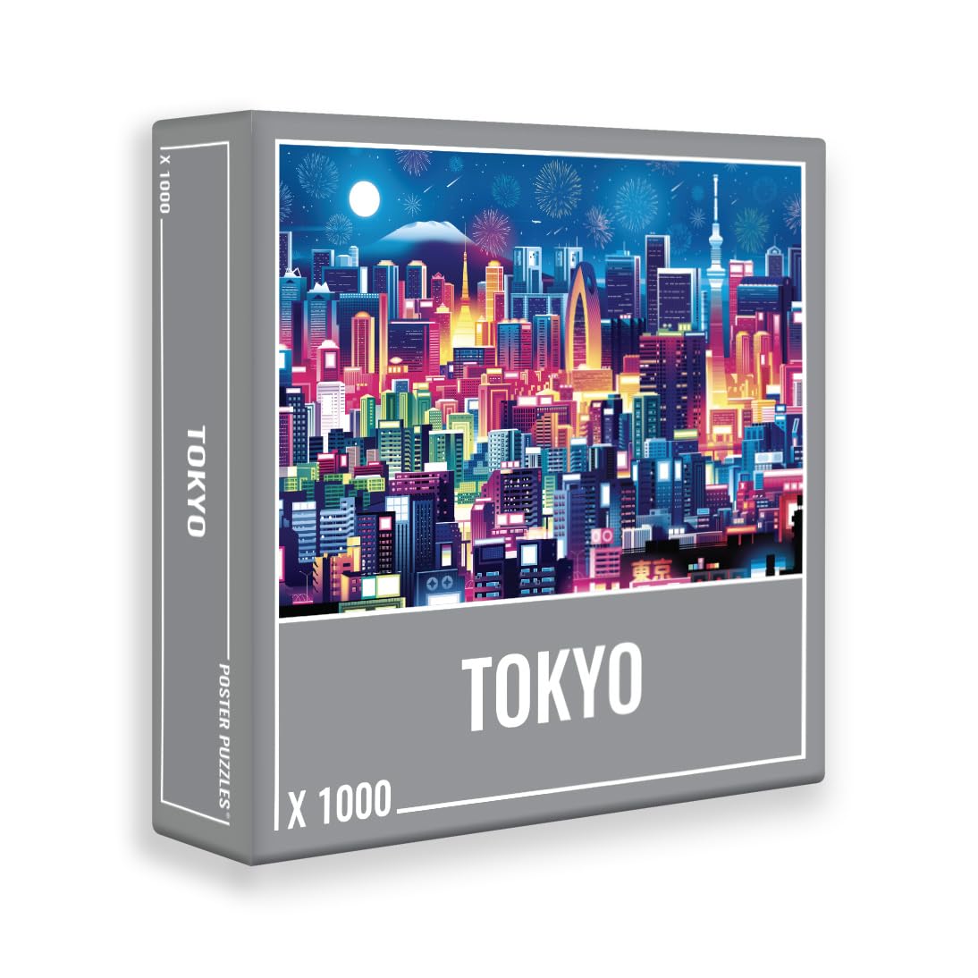 Cloudberries Tokyo Puzzle : Puzzles pour Adultes 1000, Puzzle Japon avec la Superbe Skyline de Tokyo, Puzzle de 1000 Pièces pour Adultes