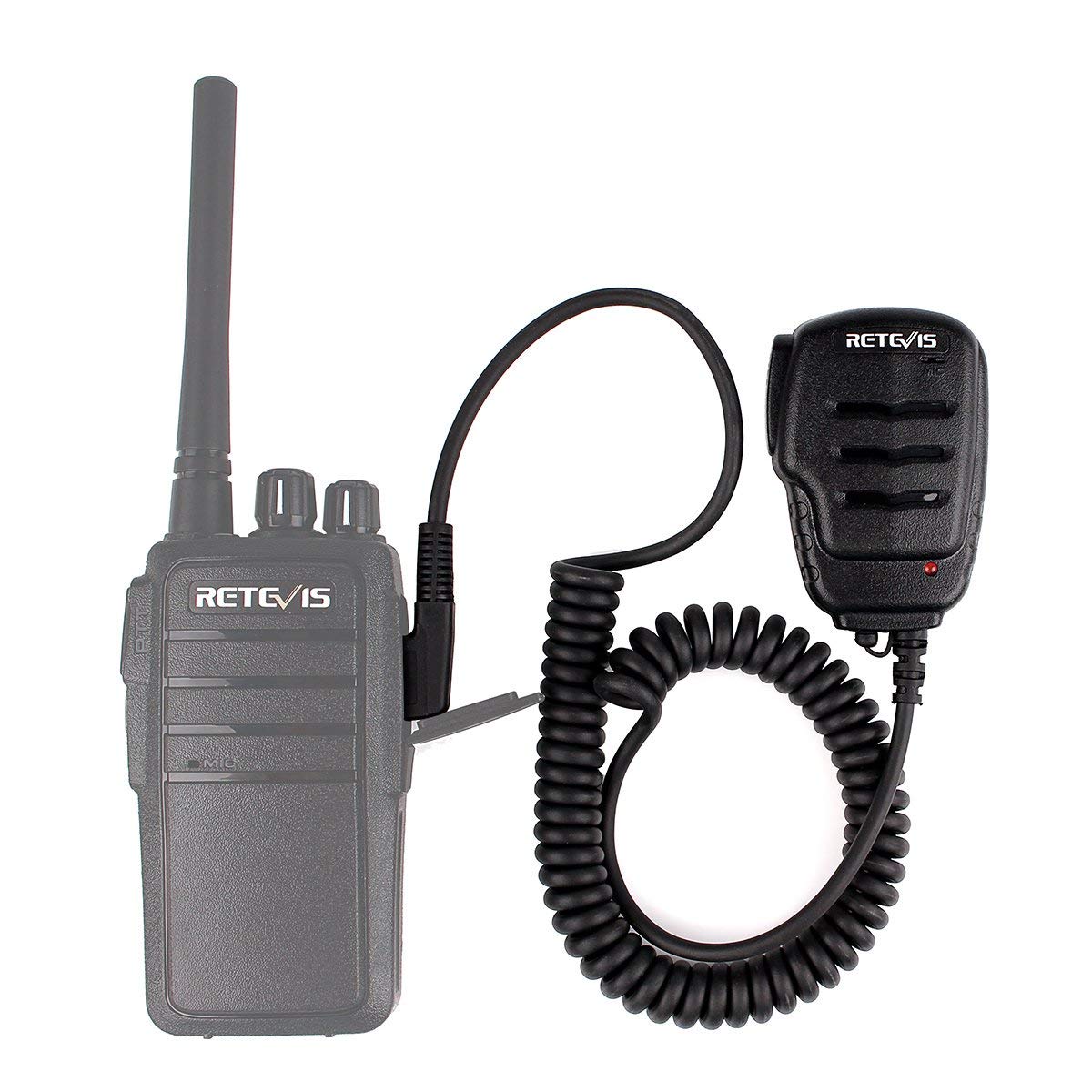 Retevis RS111 Altoparlante Microfono 2 Pin per Walkie Talkie RT24 RT22 RT27 RT3S RT5 Kenwood BAOFENG UV-5R BF-888S TYT