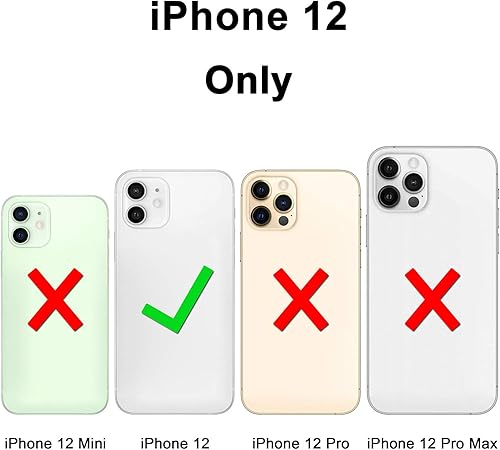 Miniatura 7 de Wisdompro Paquete de 3 protectores de pantalla para iPhone 12 y 3 protectores de lente de cámara, pantalla de vidrio templado transparente y