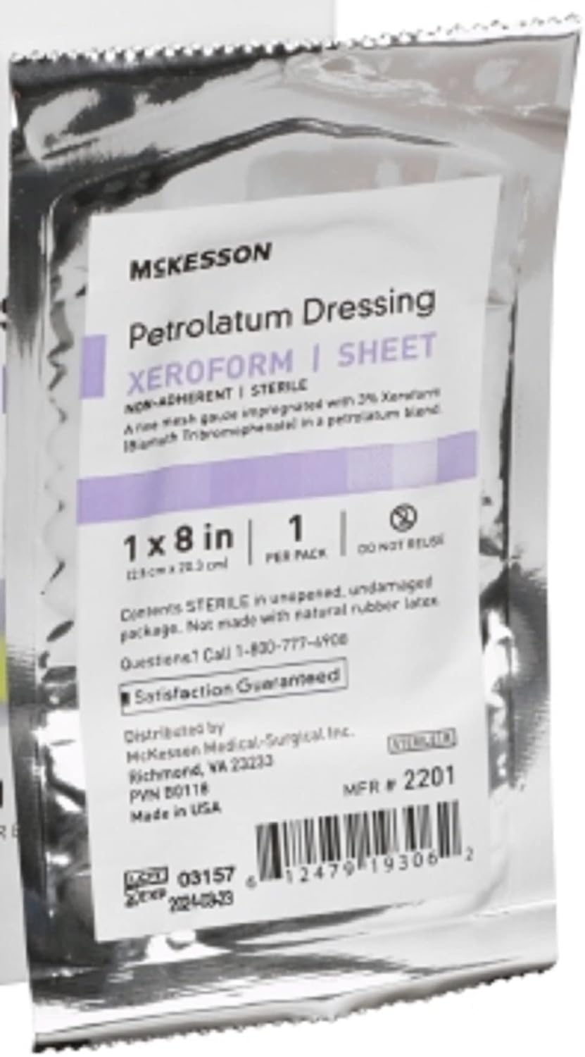 McKesson Performance Petrolatum Impregnated Gauze 3"X9" Sterile - Box of 12 - Model 61-20056