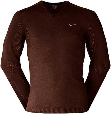 NIKE Golf Mens Coolmax Wool Jumper - Chocolate Brown XL : Amazon.co.uk: Clothing