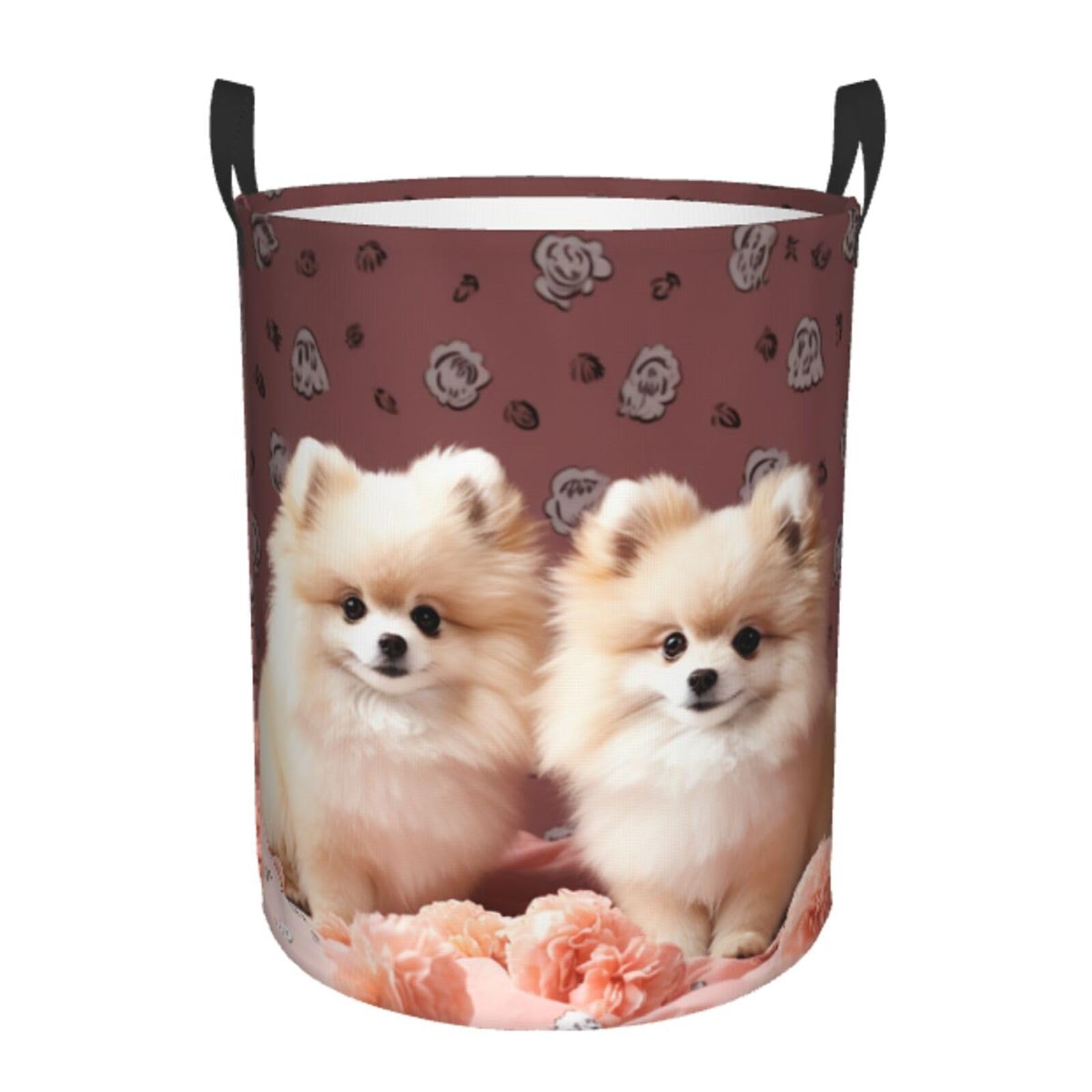 Sac à linge lavable motif chiot grand panier pliable pour ranger les jouets
