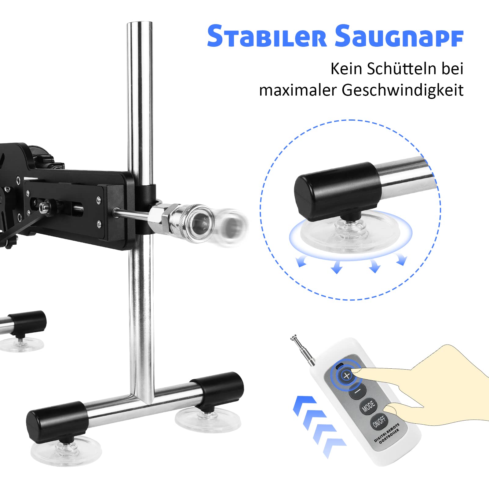 Fickmaschine Frauen Sexspielzeug Fickle Maschinen Sexmaschinen mit Saugnapf Sexmaschine für Frauen Fernsteuerung Sextoy Dildo Machine Automatisch Realistischer Dildo Maschine (Fleischton)