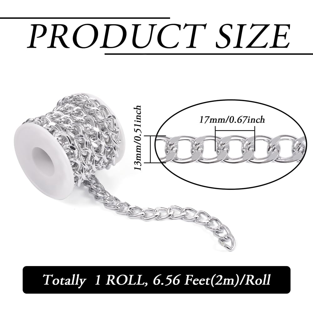 Plastic Chain 32.8 Feet Aluminum Curb Chains 5x3.5x1mm Gunmetal Twisted ...