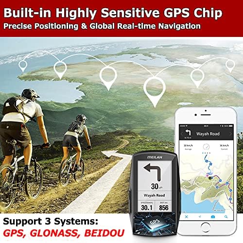 MEILAN M1 GPS Bike Computer Navigation Wireless Speedometer and