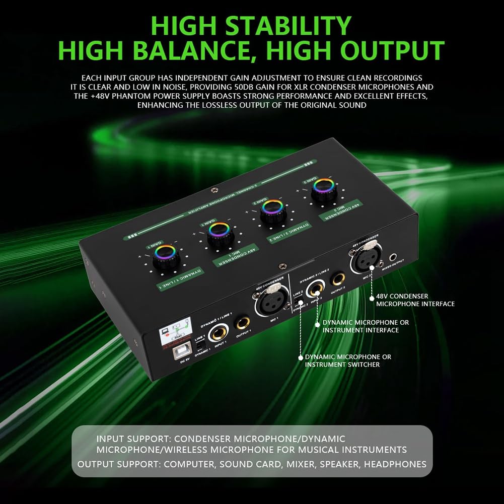 Zasilacz w zestawie 2-kanałowy mini wzmacniacz słuchawkowy stereo wzmacniacz słuchawkowy wzmacniacz audio akumulator model