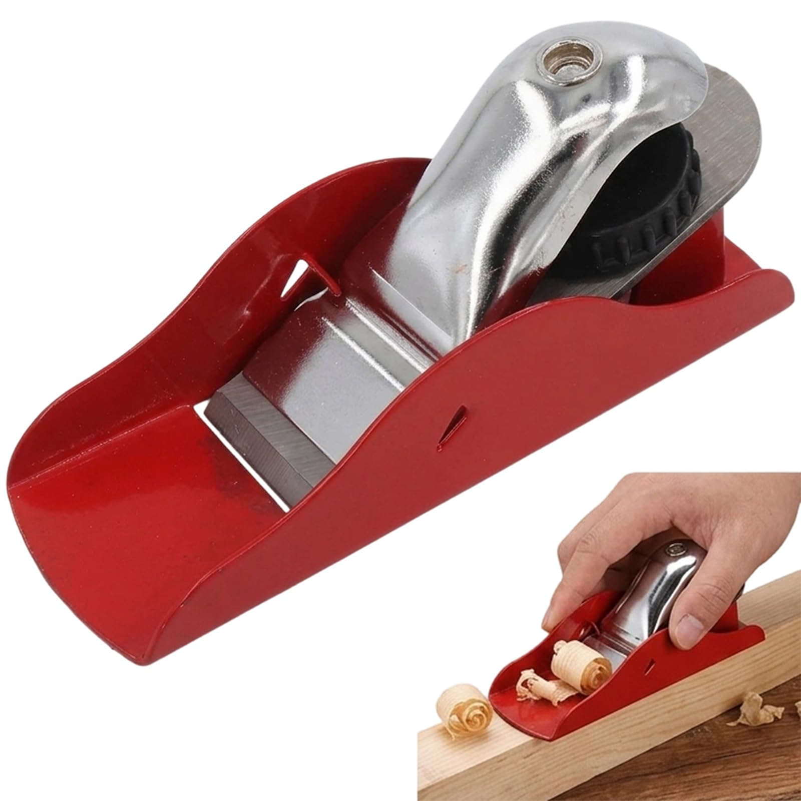 Wood Plane, Compact 40x135mm Wood Planing Tool, Door Planer and Hand Planer for Woodworking, Small Wood Planers Tool for Furniture Repair and DIY Projects, Suitable for Most People