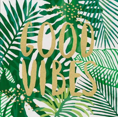 Ravensburger – CreArt Format carré 20x20 cm – Good Vibes – Loisir créatif – Peinture par numéros – Adulte - Activité détente & créative – Peinture dorée – Dès 12 Ans – 28999 – Version française