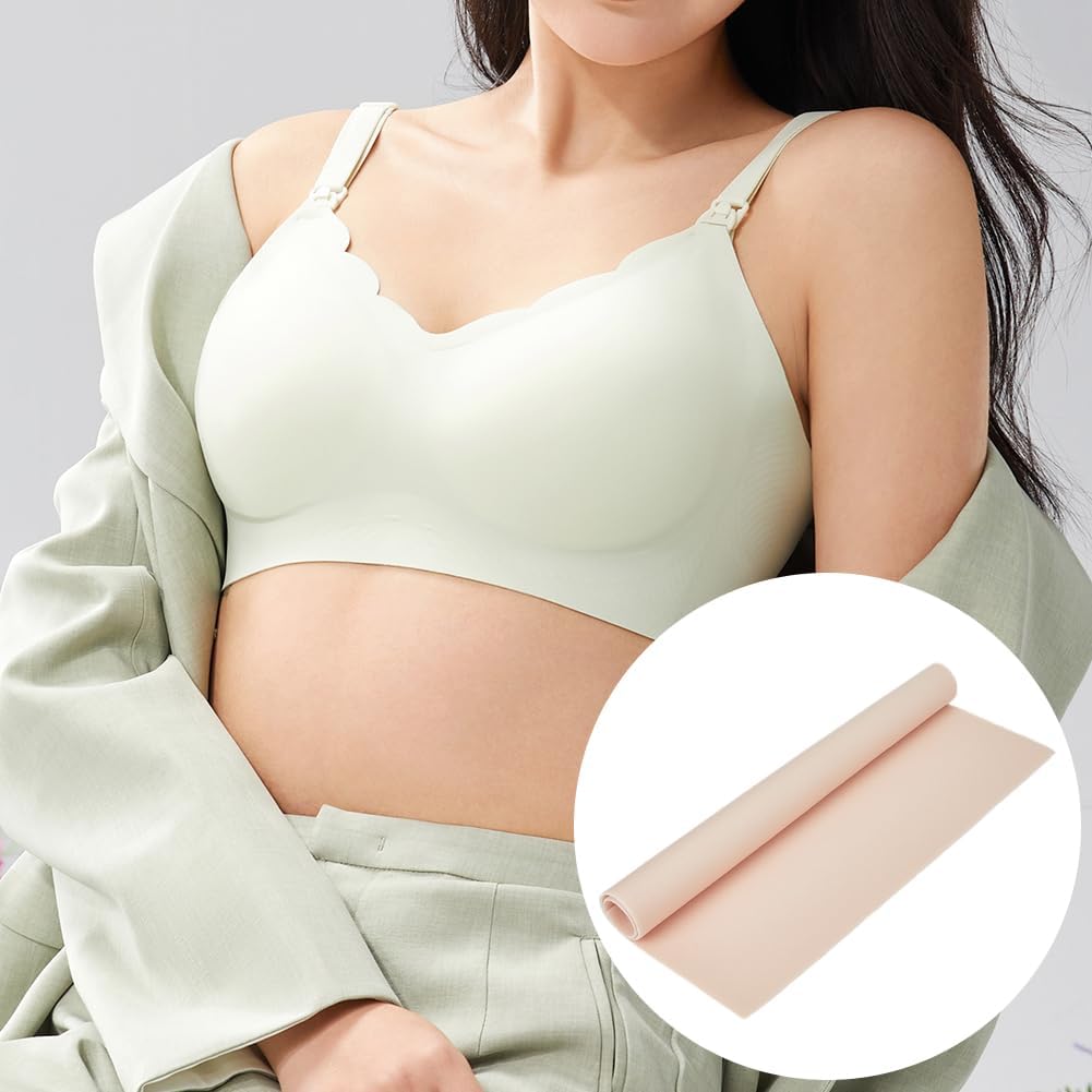 2Pcs 15.75 Inch Skin Color Bra Foam Padding Fabric for Sewing