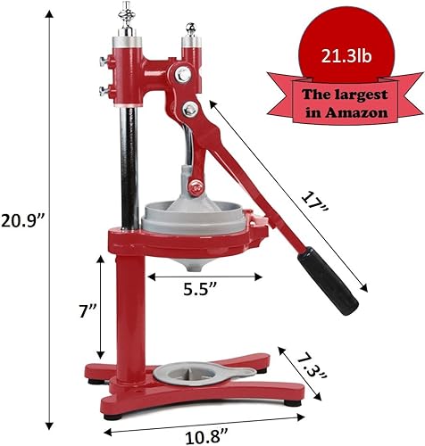Miniatura 5 de Prensador manual de exprimidor de cítricos comercial Prensa de jugo de naranja, lima, limón, pomelo y granada recién exprimido como un chef
