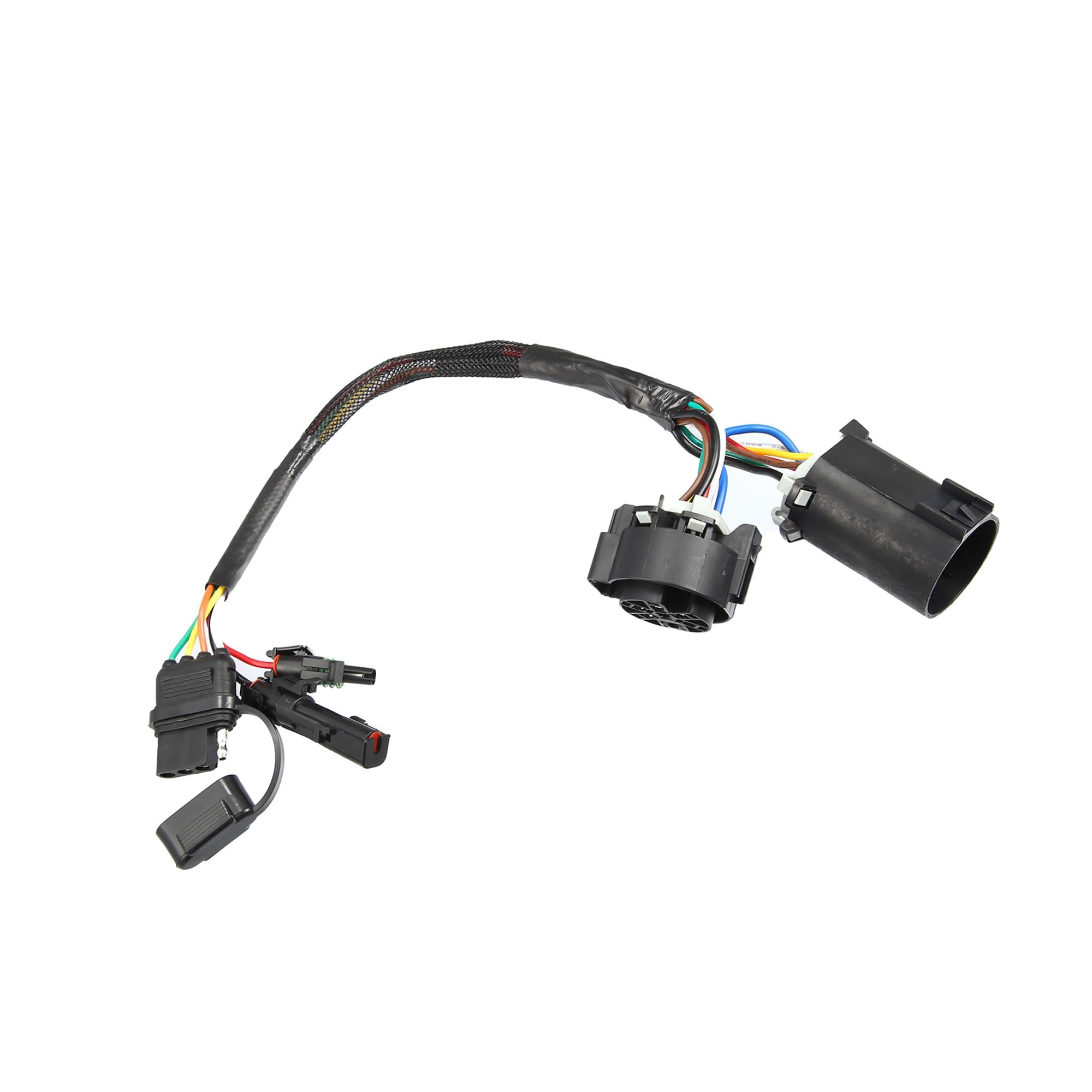 Photo 1 of Partuto 7 Pin to 4 Way Trailer Harness for Installing Tailgate Light Bar Adapter,Tailgate Blade Lights Quick Connector Harness Reverse & 12V Wire Include,for Jeep Wrangler JK Replacement