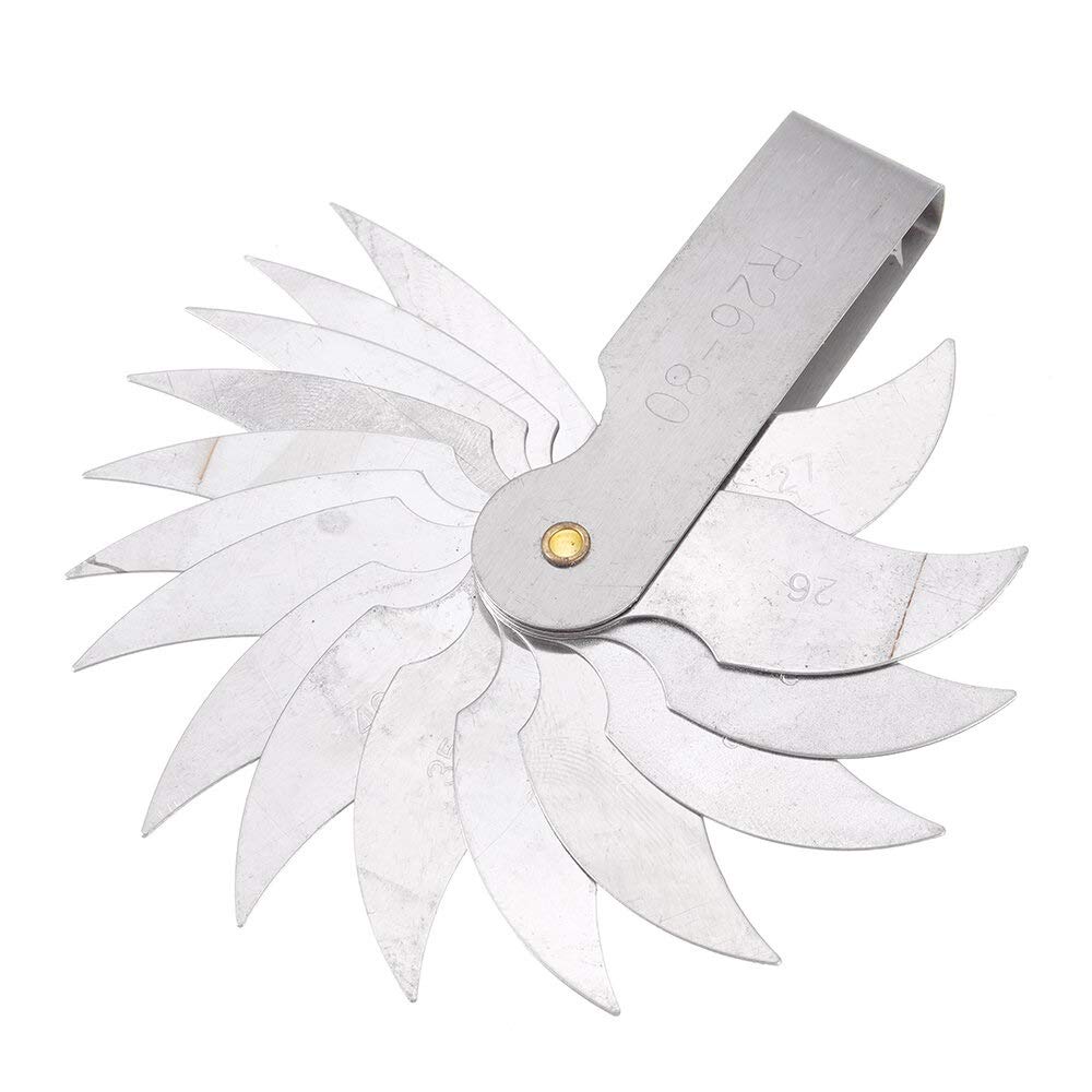 DIY & Tools/Hardware R26-80mm Radius Gauge External Internal Concave Convex Measuring Gauging Tool