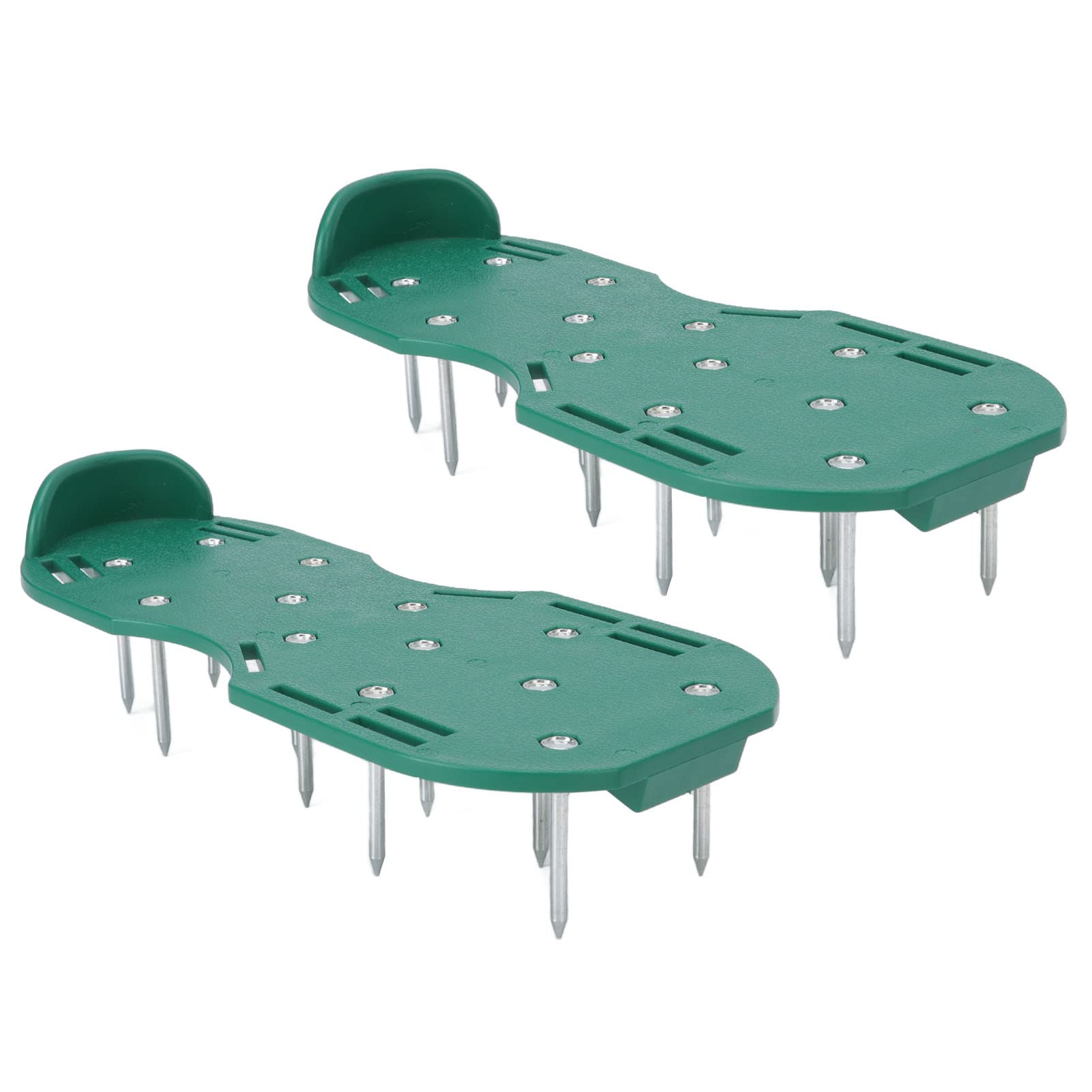 Lawn Spikes, Spikes, Aerator with Triangular Buckle, Spike Shoes Buckle Straps Manual Aerators Goodness, Highgth, Wide Applications for G Lack Scarifiers (Green)