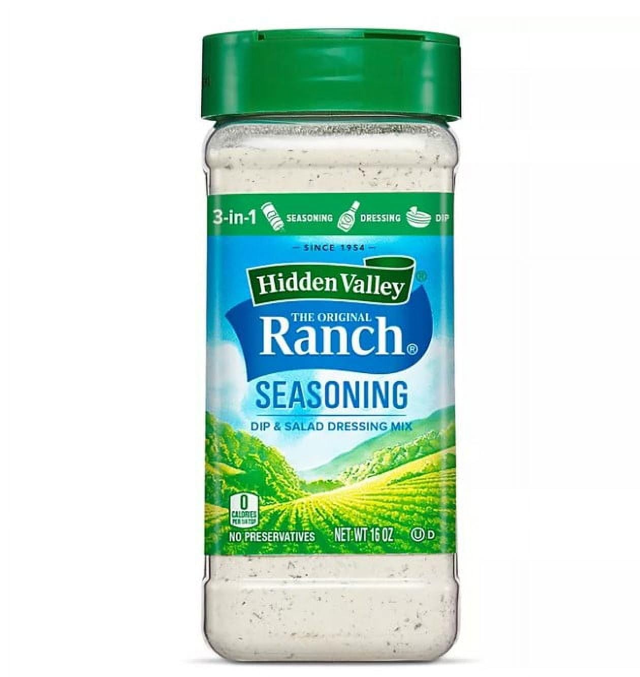 HIDDEN VALLEY THE ORIGINAL RANCH SEASONING AND SALAD DRESSING MIX 1 x 453g AMERICAN IMPORT