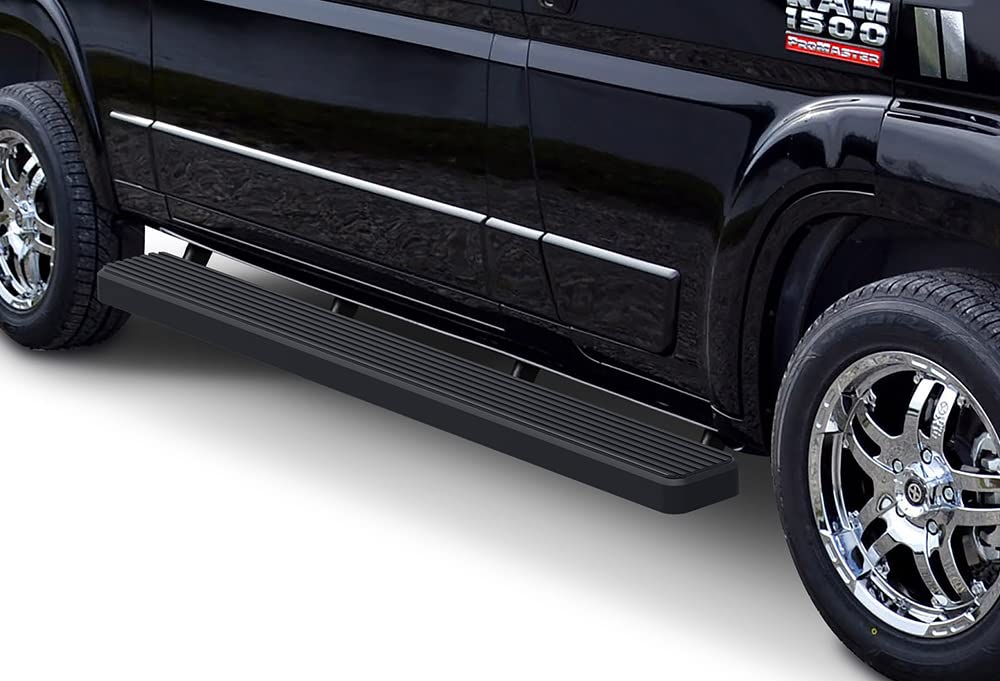 HD Ridez Running Board 5in Steel Black Fit 03-25 Chevy Express GMC