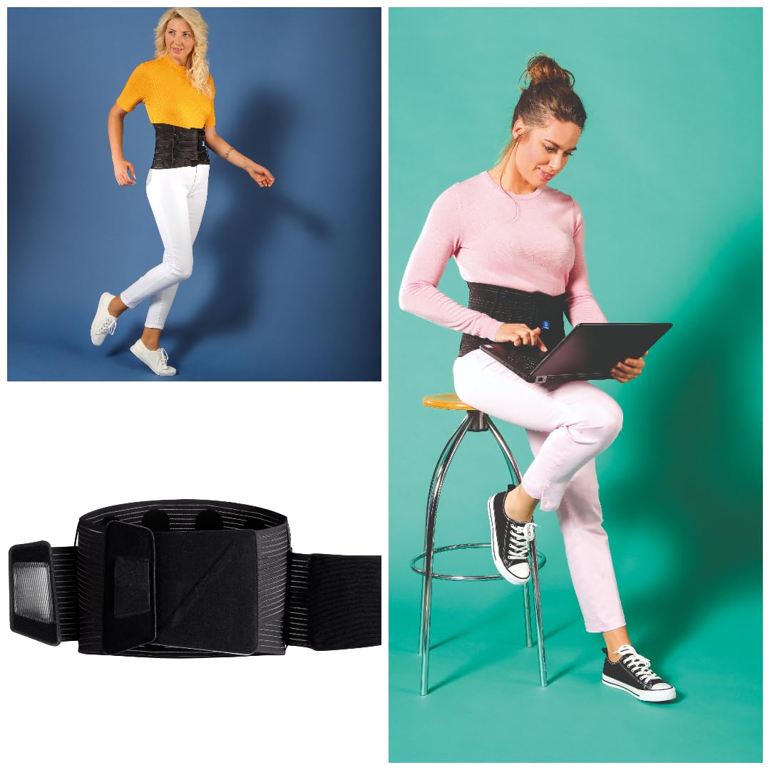 THUASNE Ceinture Lombaire LombaStart pour Douleurs Dorsales - Support Dorsal Discret et Léger - Soutien Lombaire (Taille 4: Hauteur 26 cm, Taille 105-125 cm)