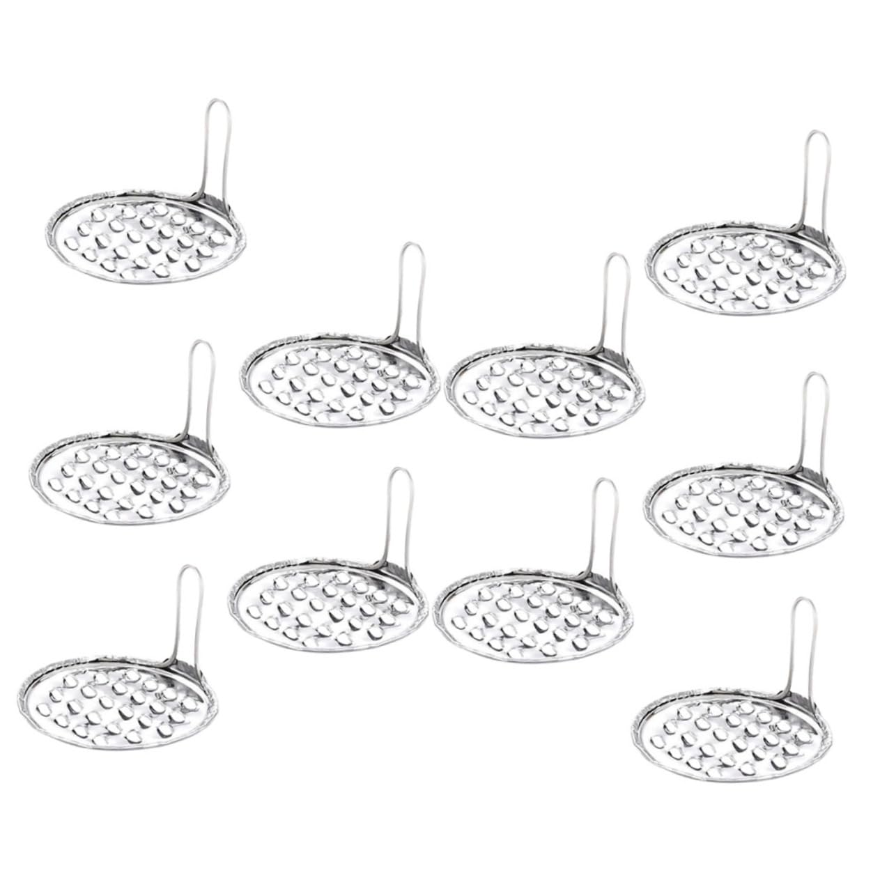 10pcs Jelly Scraper Spaetzle Maker Stainless Steel Cold Noodle Scraper Reusable Food Scrapers Jelly Scraping Scraper Food Scraper Tool Food Making Scraper Grater Spinner Portable