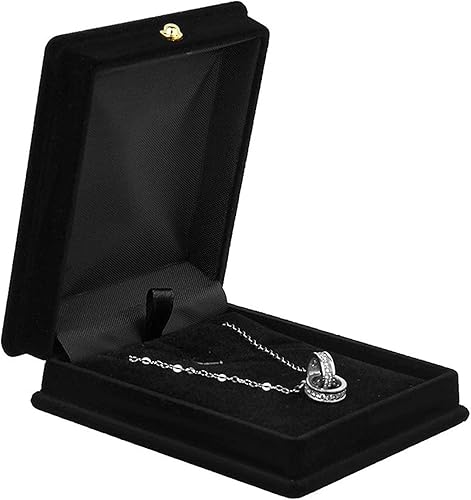 Joyero organizador para mujeres y niñas caja colgante de Catena regalo de Collana Velluto Esposizione Confezioni joyero de viaje caja de pecho 31235