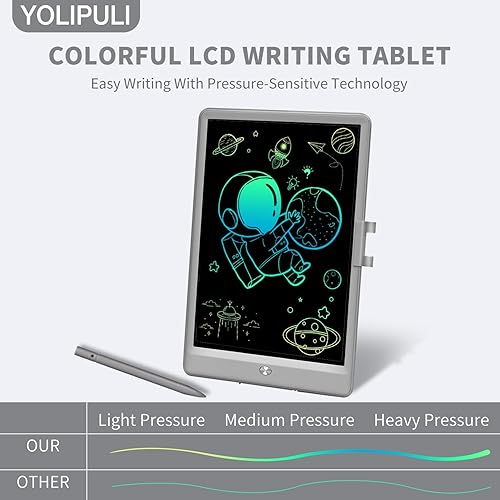 Miniatura 2 de Tableta de escritura LCD para niños almohadilla de dibujo colorida de 8.5 pulgadas, juguete de aprendizaje, tablero de garabatos borrable, regalos