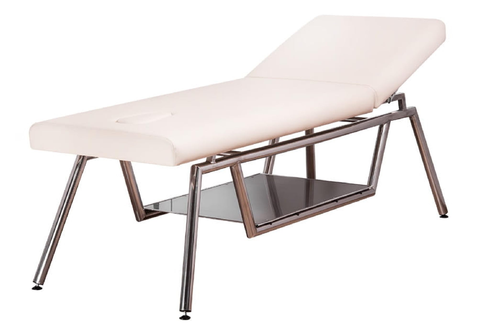 Luna P2 Massageliege HOT! - 2-teilig mit Edelstahlsockel - beheizte Arbeitsfläche - Maße 200/67/65 cm - Ablage für Zubehör