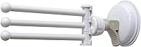 Vista 1 de Safe-er-Grip Changing Lifestyles Drip Dry Portable Drying Rack, White with 3 Movable Arms, Swing Arm Suction Cup Towel Bar, Bath Towel Rack Hanger