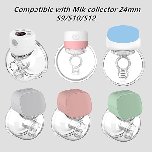 Miniatura 2 de 2 piezas de inserción de brida de 0.59 pulgadas compatibles con MedelaSpectraWillowTSRETEMomcozy S9S12S9ProS12Pro protectores de extractor de leche