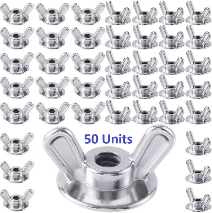 Mighty Fasteners Zinc Die-Cast Washered Wing Nuts, 1/4"-20, 50-Pack image 5