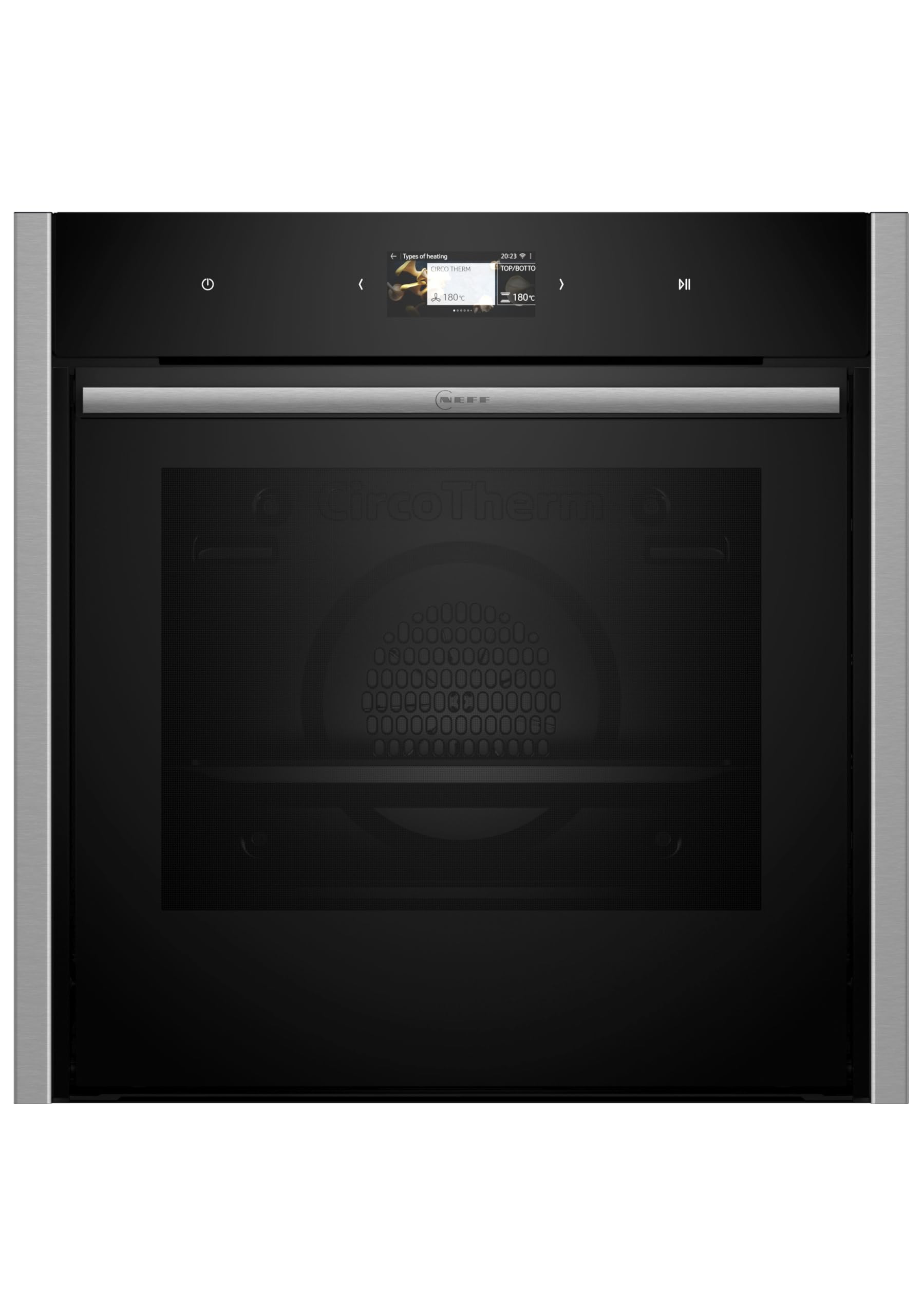 NEFF B64CS71N0, N 90, Einbau-Backofen, Integrierbarer Backofen 60 x 60cm, Made in Germany, Slide&Hide, Full Touch TFT-Display, Automatikprogramme, Soft Open & Close, Schwarz