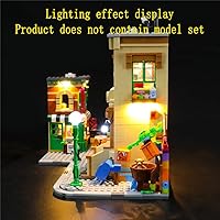 Vista 6 de Kit de luz LED compatible con Lego 123 Plaza Sésamo – Juego de iluminación para ideas 21324 modelo de construcción (juego de modelos no incluido)