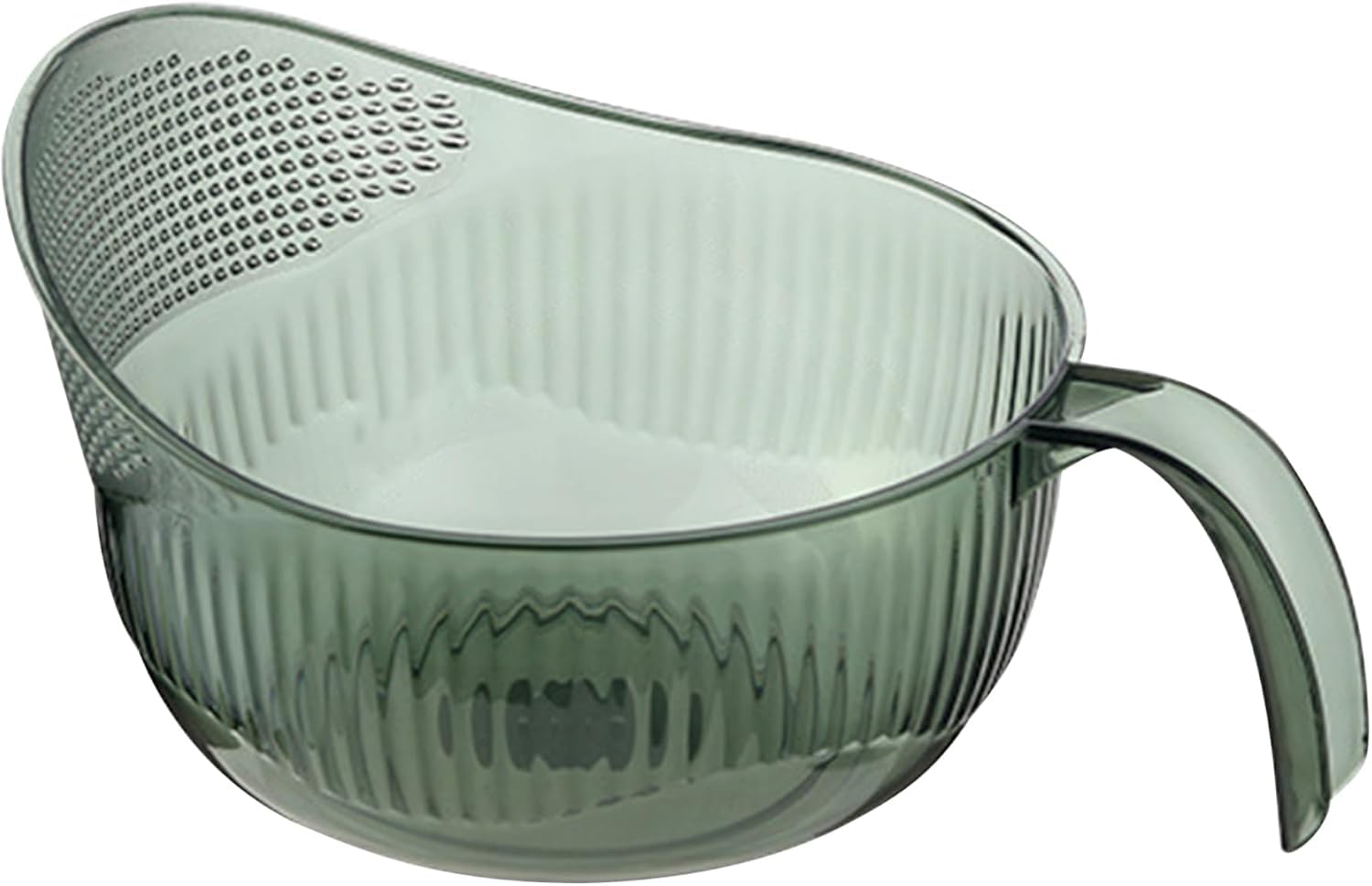 Rice Washing Bowl with Filter Strainer Kitchen Prep Tool Multi-Purpose Rice Washing Bowl - Rinse, Drain & Prep Food Easily Green