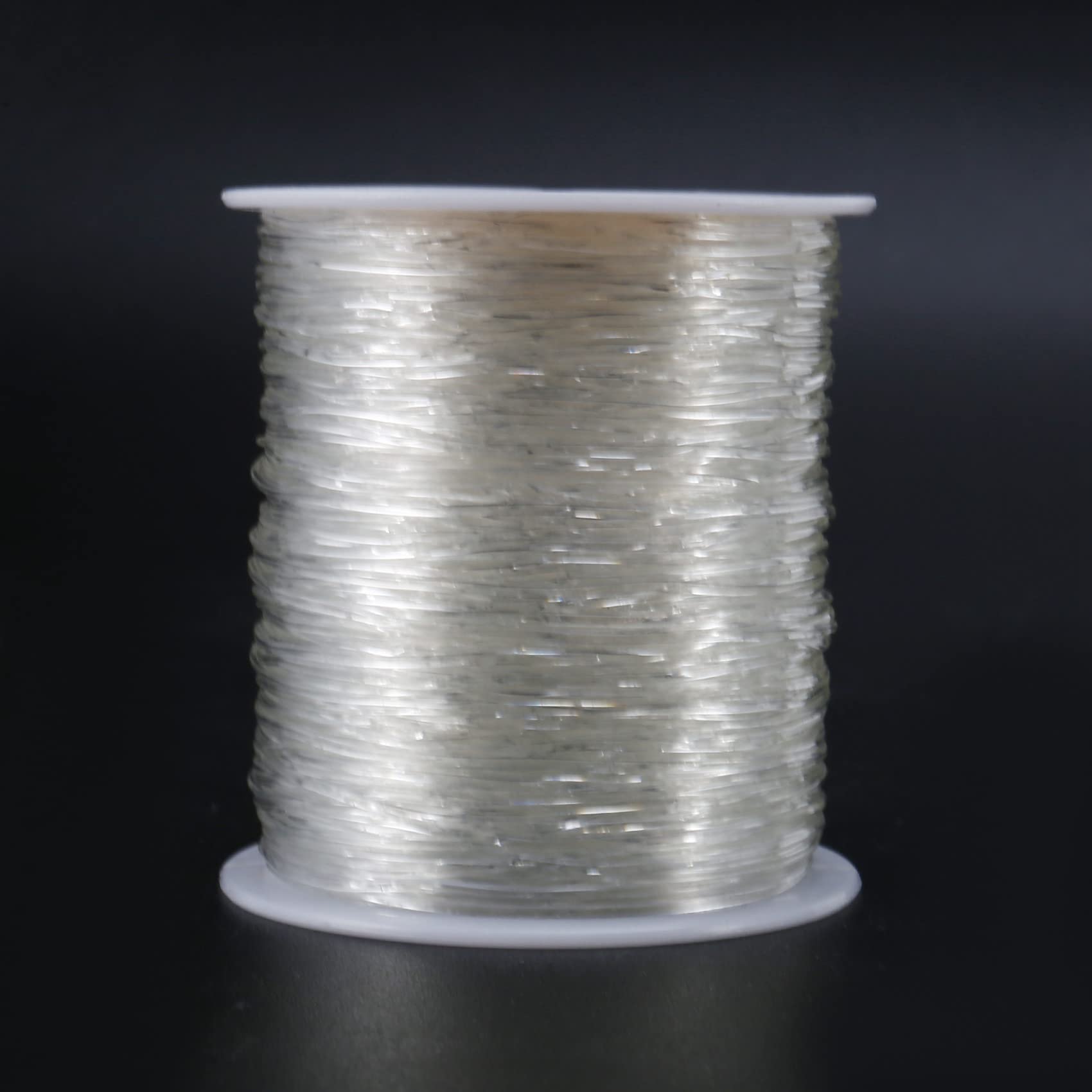 Cordoncino Elastico Trasparente 0.8mm Per Bracciali E Collane - Filo Extra Forte, 43 Metri, Senza Lattice, Per Creare Gioielli Con Perline