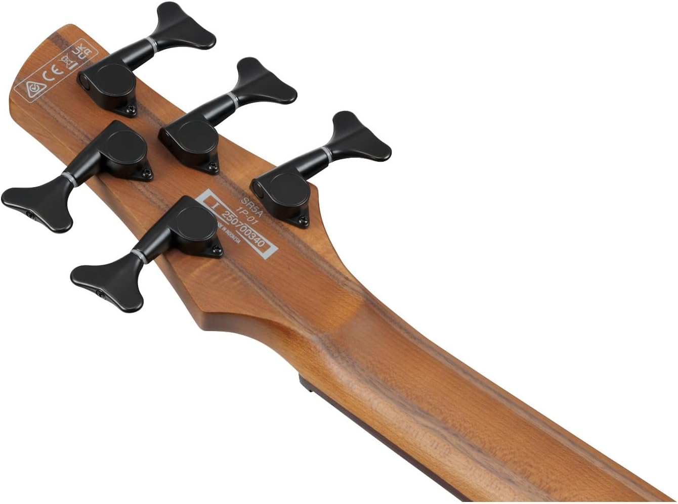 Ibanez SR Standard Series SR505A 5-String Electric Bass Guitar, Mahogany Brown Burst Low Gloss