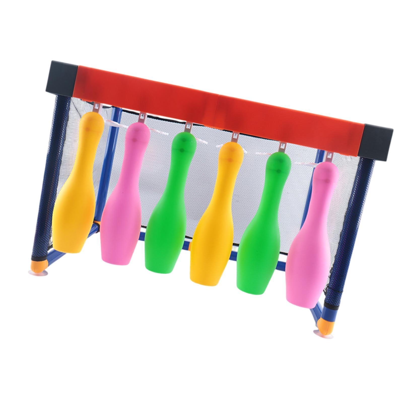 Perfeclan Juego de Bolos para niños, Juego de Deportes al Aire Libre, Juego de Habilidades motoras, Juego Familiar, Pelota de fútbol para niños pequeños de 3,