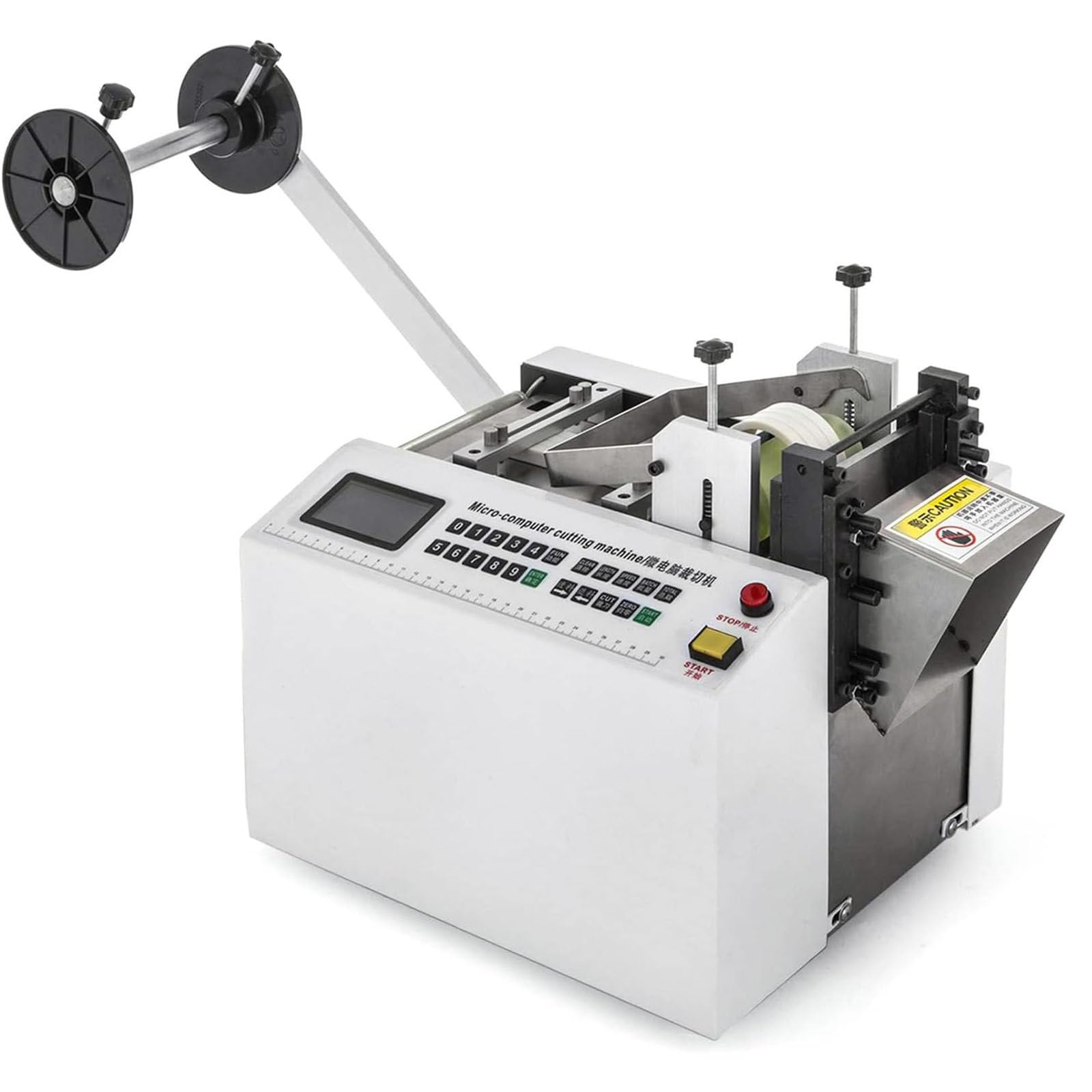 YXYLJOZ Fully Automatic Heat-Shrink Tube Cutting Machine with Micro-Computer Control for Precision Cutting in Cable and Fiberglass Applications