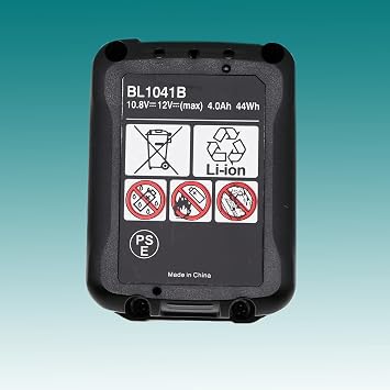 2 X 4.0Ah BL1040B / BL1041B Battery Replace for Makita 12V Max CXT BL1021B BL1020B BL1015 BL1016 for Makita DF031D DF0331D TD110D JR103D JR105D HSS01D HP332D