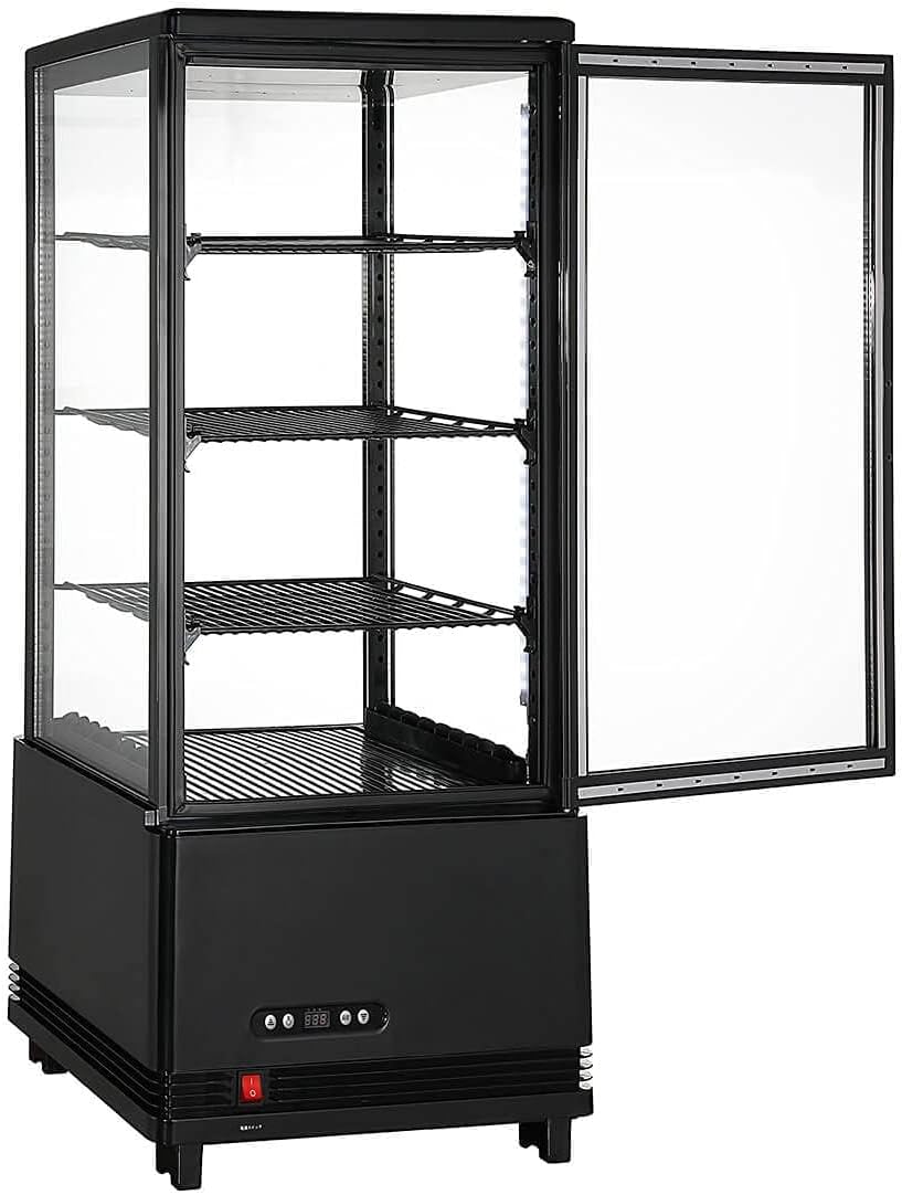 夏得セール!! 65%OFF／4面ガラス 冷蔵ショーケース 卓上型 63L