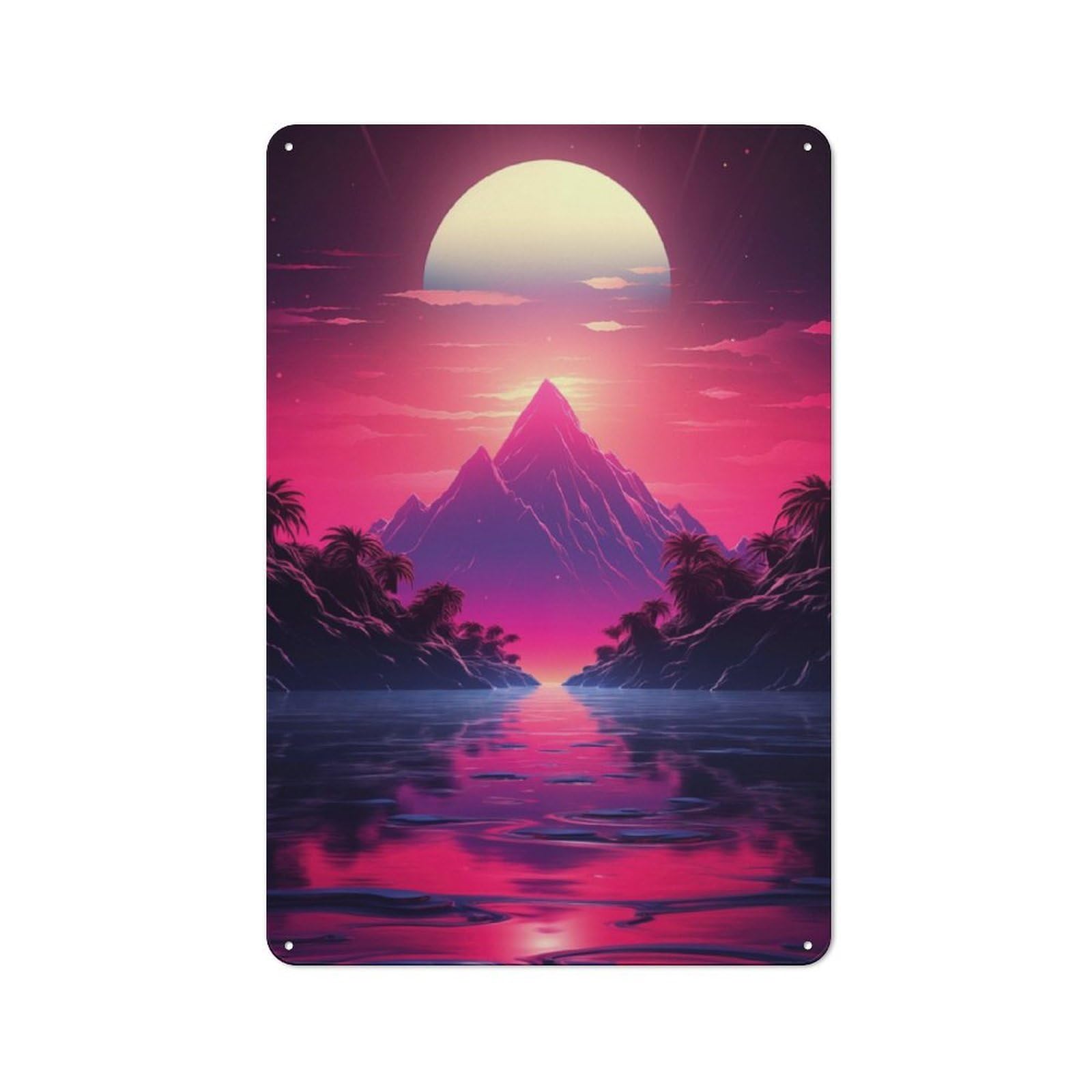 Junmoney Atmospheric Wave Odyssey Vintage Tin Sign 30X20cm With For Hobby Room Or Studio, For Metal Sign Collectors, For Garage And Workshop Walls