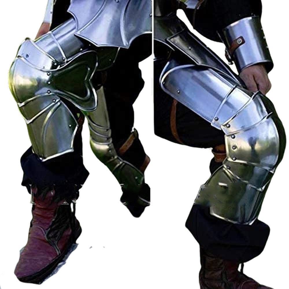 NauticalMart Medieval Gothic Metal Leg Guards/Armour Ideal for Costume or LARP Events