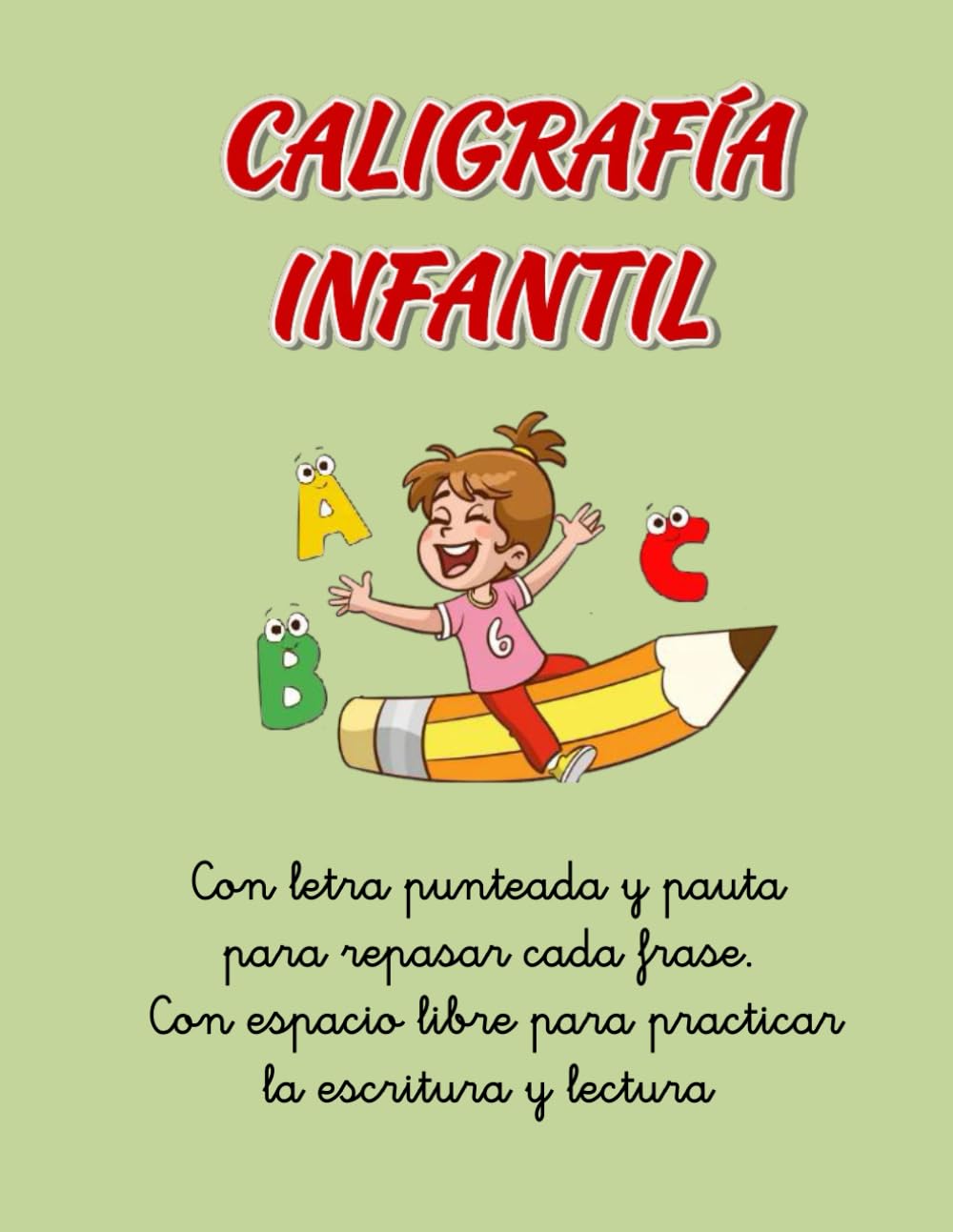 Caligrafía infantil - Caligrafía niños 7 a 10 años - Cuaderno caligrafía divertida- Actividades de iniciación a lectura comprensiva